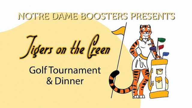 2018 Notre Dame High School - Gold Tournament Fundraiser Flyer