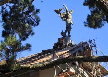 Immaculate Heart of Mary St. Michael Statue Reinstallation